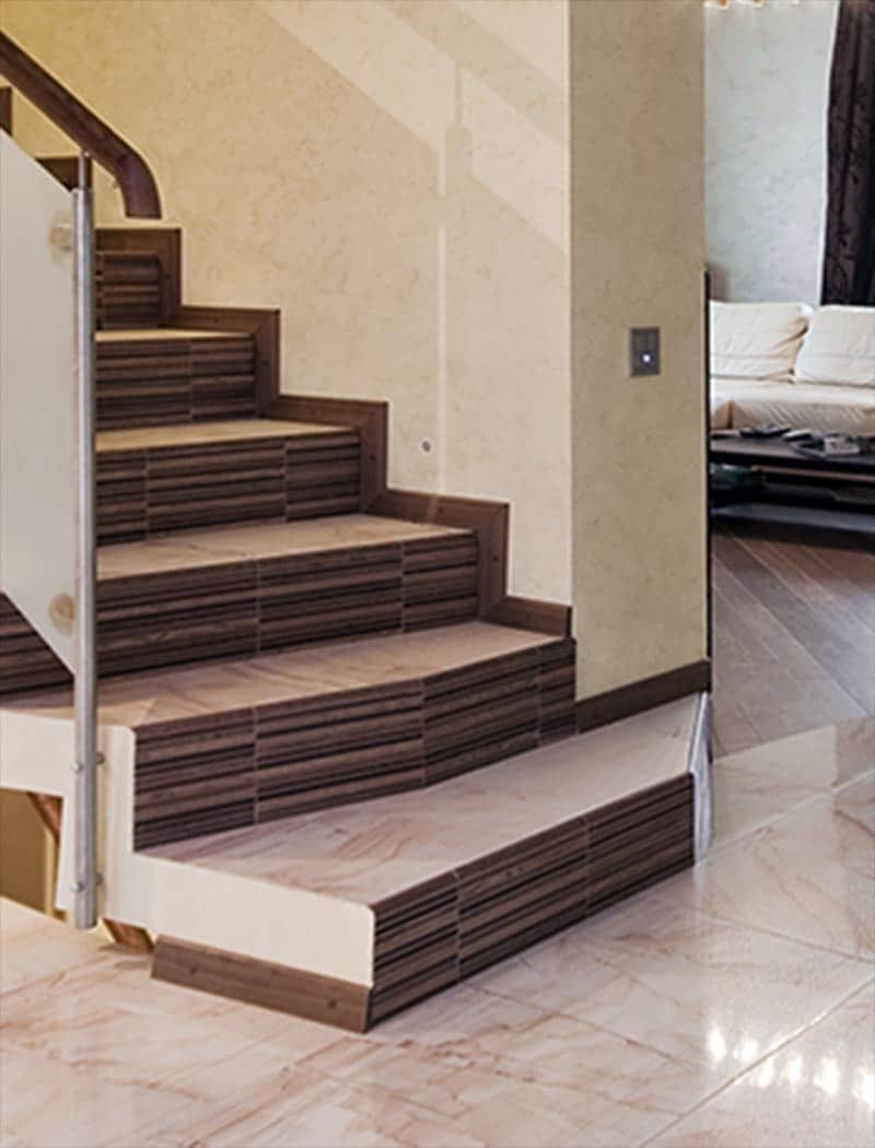 a room with a wood floor
