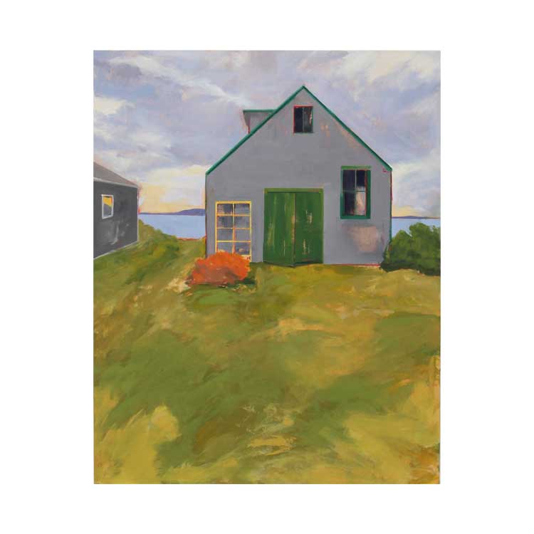 a house with trees in the background